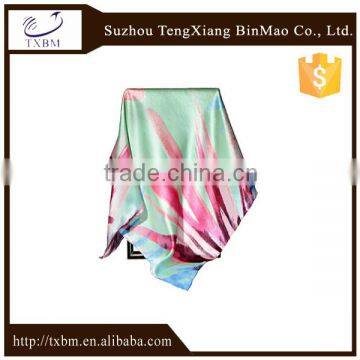 100% Silk Satin Fabric Table Print Silk Scarf/scarves/ kerchief /headband/hijab