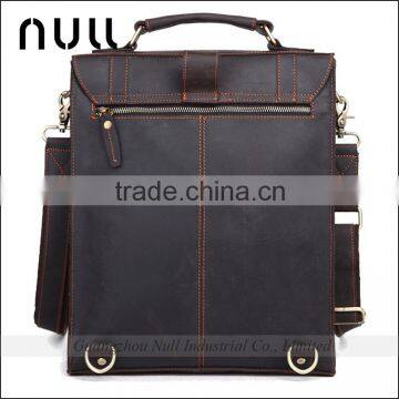 Vintage Men's Genuine Leather Military Backpack photo-2
