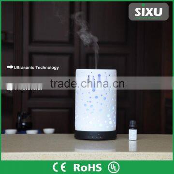 Led light ceramic ultrasonic transducer humidifier aroma oil diffusion machine