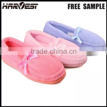 2016 fashion bedroom plush slipper , woman fancy indoor slipper