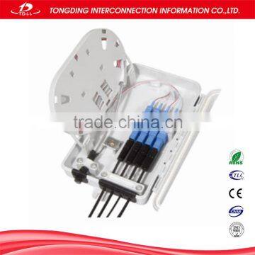 White 4 core fiber cable terminal box