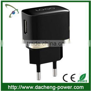 Top quality 5V 1A usb travel charger mobile phone travel charger with EU US UK Plug