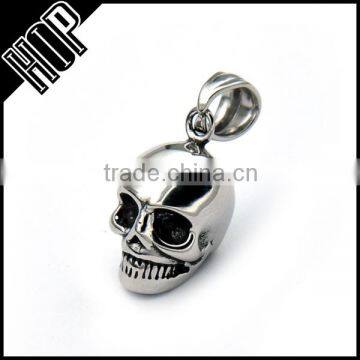 Best selling fashion stainless steel Gothic silver skull pendant