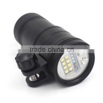 multi-function led strong light flashlight for photo 5200lumen