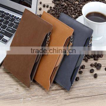 High quality durable new arrival heavy duty genuine leather wallet with money clip