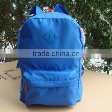 2016 factory wholesale backpack Nylon waterproof backpack fashion blue backpack