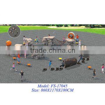 Multifunctional physical rock climbing wall with many different designs for choice