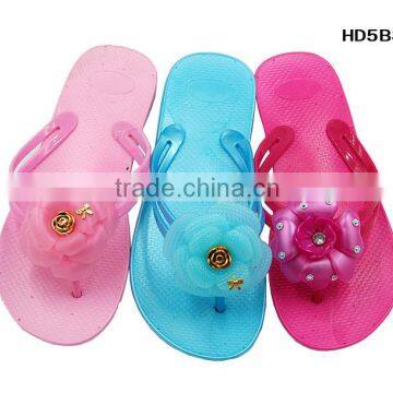 2015 Cheap PCU Slipper PVC Flower Women Slipper FlipFlop Lady Slipper