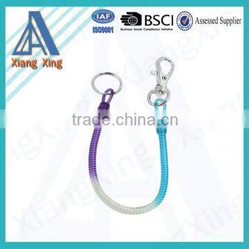 Hot Selling Plastic Spiral Tools Coils Lanyard Cable With Carabiner photo-3