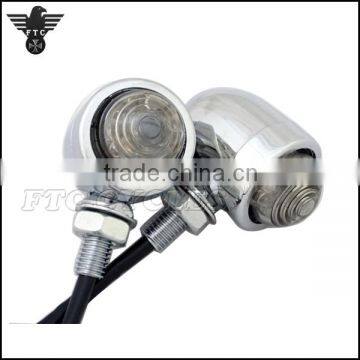 Heavy Duty Chrome LED Turn Signals for Harley Cafer Racer photo-3