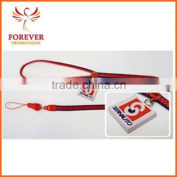 Hot Selling Colorful Company Logo Card Zippered Lanyard