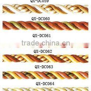 Multicolor twisted rope latest popular hot sale cat5e patch cords tassel cord