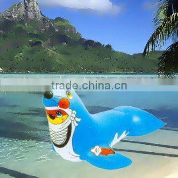 Advertising Unique Design Giant Blue Inflatable Seal Toy Ride on