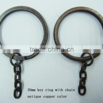 30mm size Key ring with chain