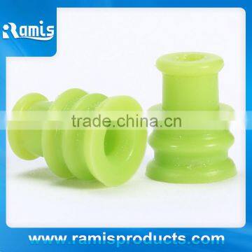Green silicone rubber seal plug
