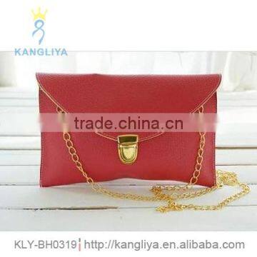Long chain envelope clutch simple fashion clutch bag many colors available direct factory handbag