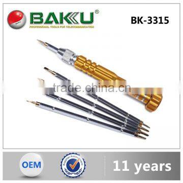 BK-3315 BAKU 5 in 1 Multifunctional Trox Phillips Slotted Pentago Triangle Y Type Precision Screwdriver Bits Set