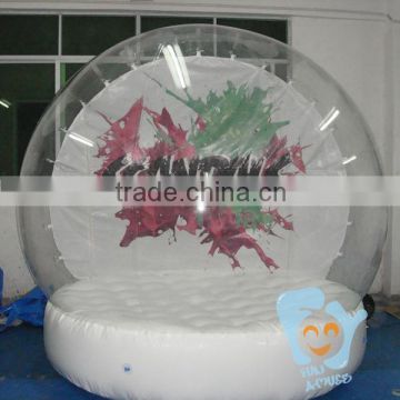 Customize Clear Inflatable Human Snow Ball Snow Globes Snowing Globes for Promotion