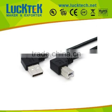 USB A male Right angle to B male cable 0.5M