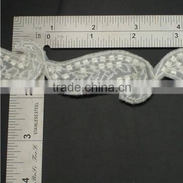 30mm Crystal Wedding Leaf Shape Bead Trim for Bridal Sash R2319 photo-2