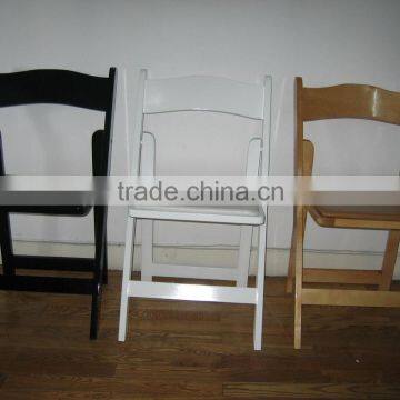 Outdoor Garden Padded White Folding Wedding Chair