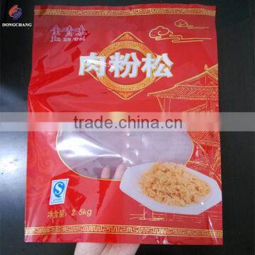 Full printed back sealed plastic bopp pe laminated bag for food packaging with clear window