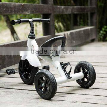 2015 with 3 big air wheels, move easy with clearl light, pass en71-3 keep your baby comfortable baby trike