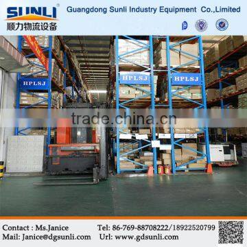 Guangdong Golden Supplier Warehouse Storage Very Narrow Aisle Metal Factory Shelves