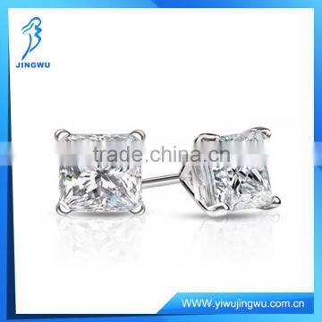 Stud earrings for women silver inlay Crystal Earrings Ear jewelry