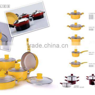 YD15 10PCS DIE-CAST ALUMINIUM COOKWARE SET