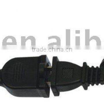 poralized female and male plug electrical extension cords
