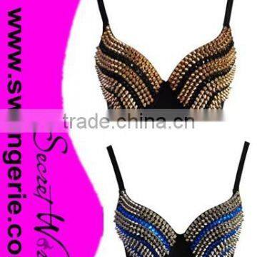 Rivet Bra, Handmade Bra, Belly Dance Bra M5269