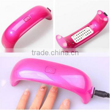 Mini Portable Timer 9W LED Nail Dryer Curing Lamp Machine for UV Gel Nail Polish