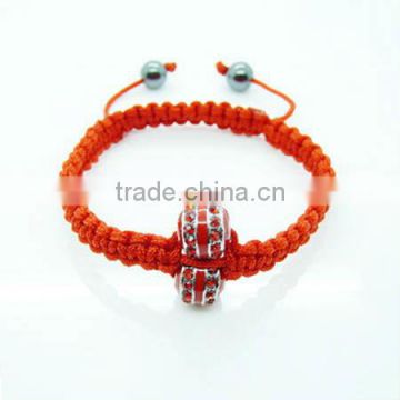 Shamballa Crystal Bracelet Orange Rope Gems Bracelets KSHLXL-87