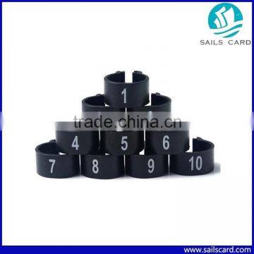 Hot selling! Plastic Pigeon ring with laser number printing for Animal Identification