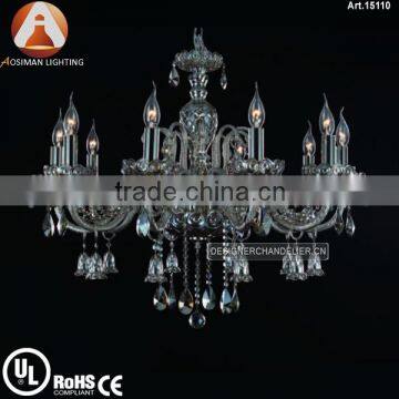 10 Light New 2015 Crystal Chandelier with Clear Crystal