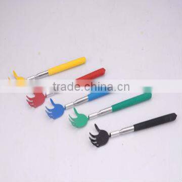 Extendable Handy Colorful Hand Shape Back Scratcher With Stainless Steel Tube