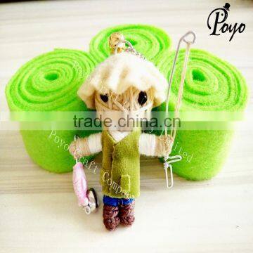 lovely fishing boy voodoo doll toy