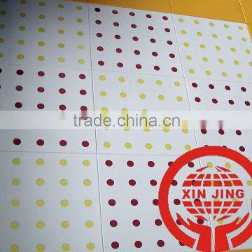 Colored integrated ceiling panel
