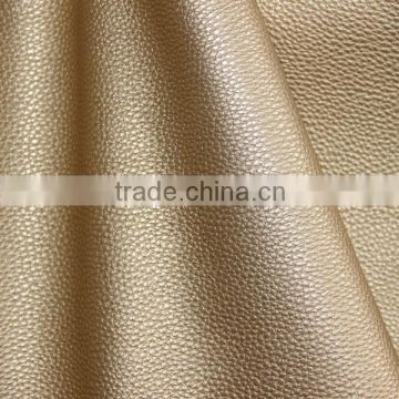 Metallic Pu synthetic leather for sofa leather and furniture leather usage