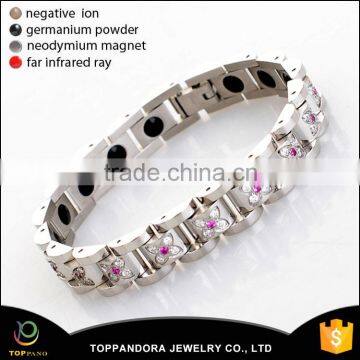 New Arrival hot sale Women fashion health stainless steel design extreme scalar energy bracelet