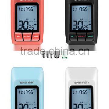 2.4G Wireless Cycling CREE LED Headlamp With Back Light Bike Odometer Speedometer photo-2