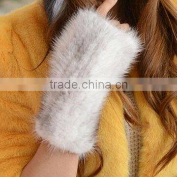 2016/2017 New Style Knitted Mink Fur Gloves