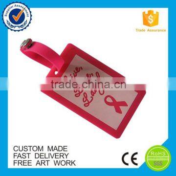 2016 High quality custom souvenir luggage tag pvc