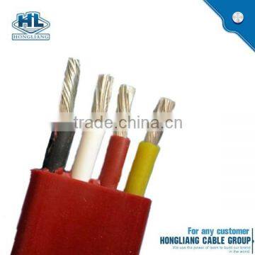 IEC standard copper conductor rubber sheath 4 core 25mm2 Flat cable