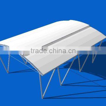 Smart Collapsible and Automatic Retractable and Open and close textile architecture for roof system
