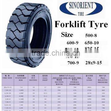 China Factory 700x12 Forklift Tires for Sale photo-4