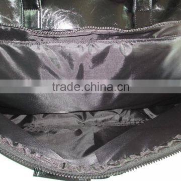 2016 New Fashion Design Popular Crinkle Black PU Travel Bag for Lady/Men photo-4