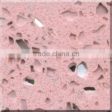 Pink artificial quartz stone