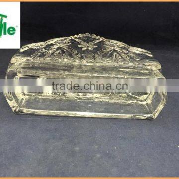 Hotel Decoration Machine Pressed Glass Paper Towel Holder photo-6